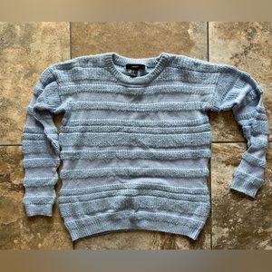 F21 Chunky knit baby blue sweater size medium